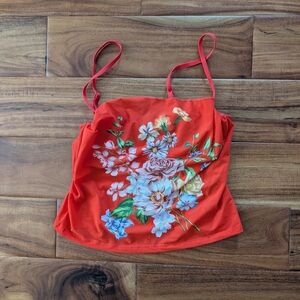 Urban Outfitters Red Floral Camisole